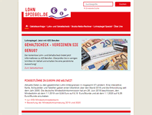 Tablet Screenshot of lohnspiegel.de